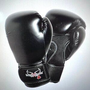 ILoveKickBoxing Black Kickboxing Gloves 12 Oz Lightweight Martial Arts & Fitness